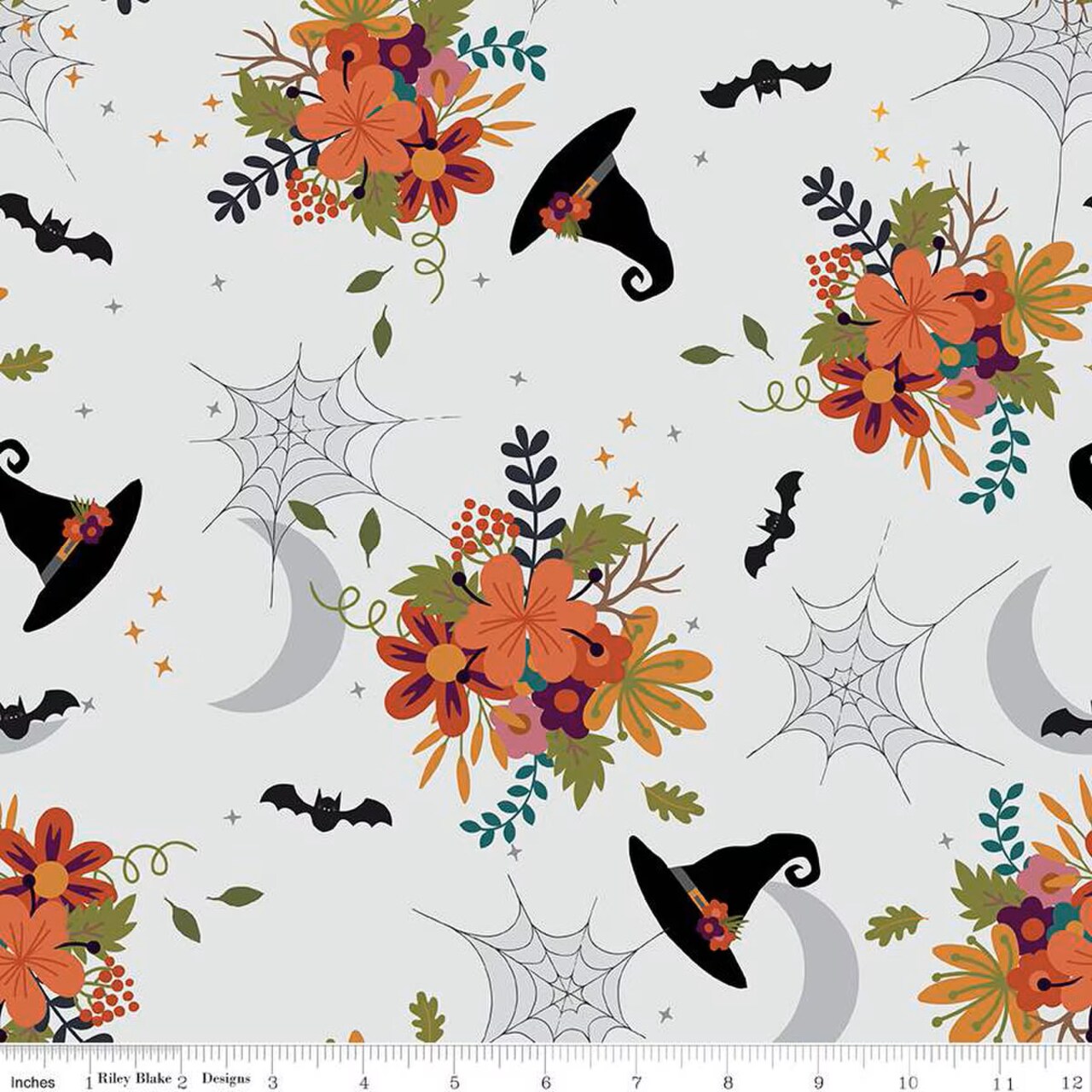Fabric Riley Blake Smoke Main Little Witch by the Quarter Yard C14560-SMOKE